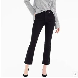 J.Crew Billie demi-boot crop jean in black